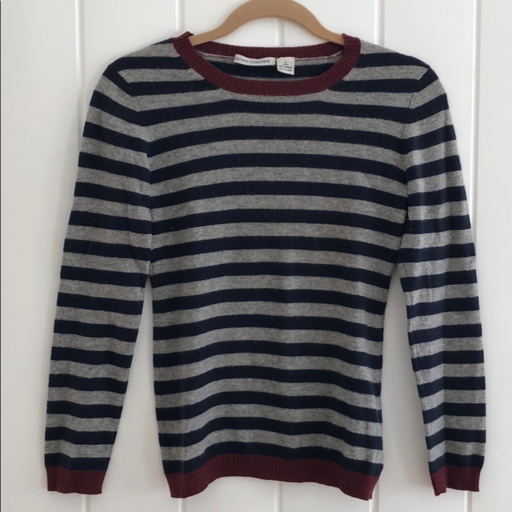 Autumn striped cashmere sweater